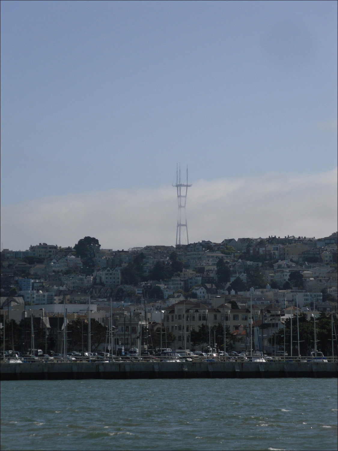 Sutro Tower from SF marina